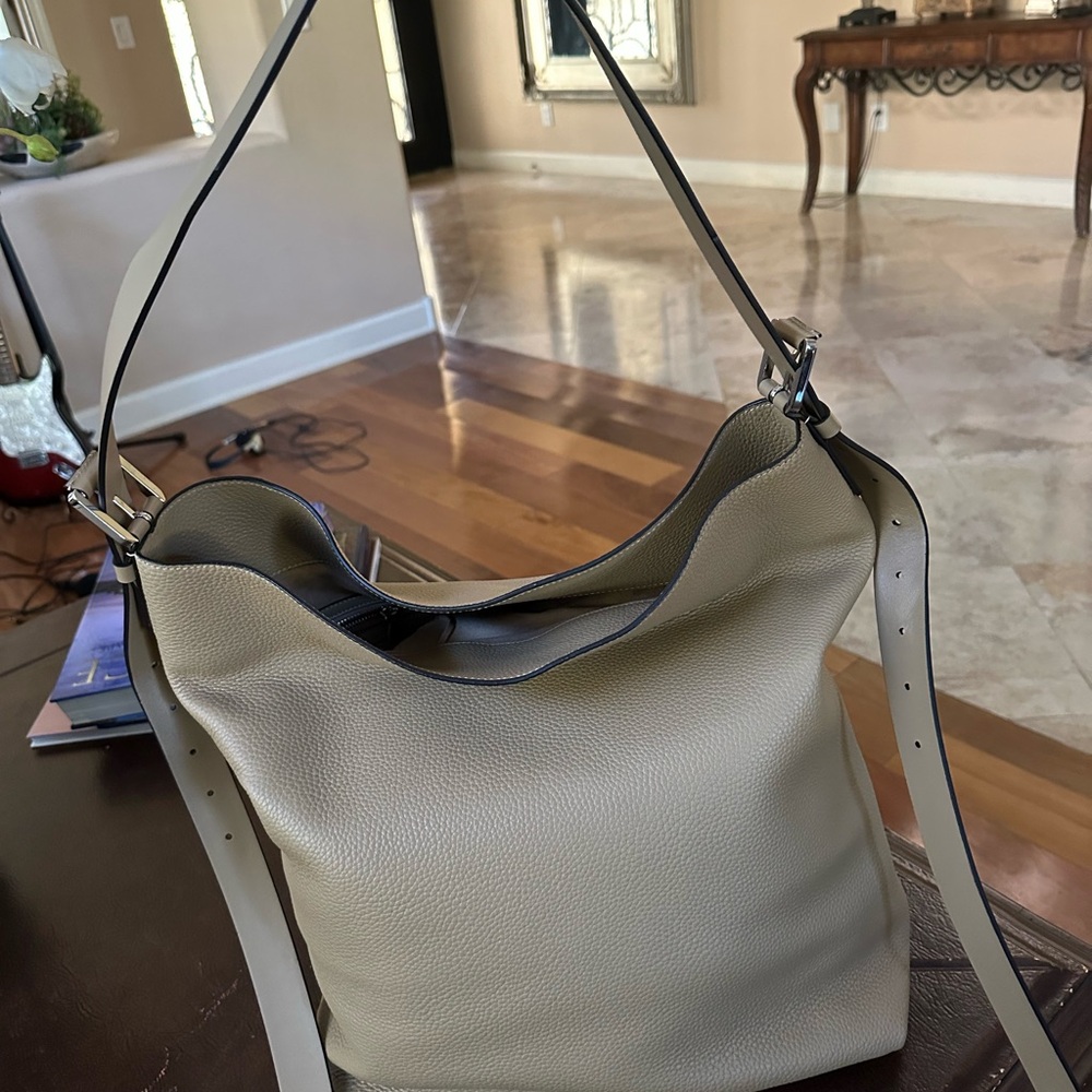 Michael Kors Collection Cream Hobo Bag